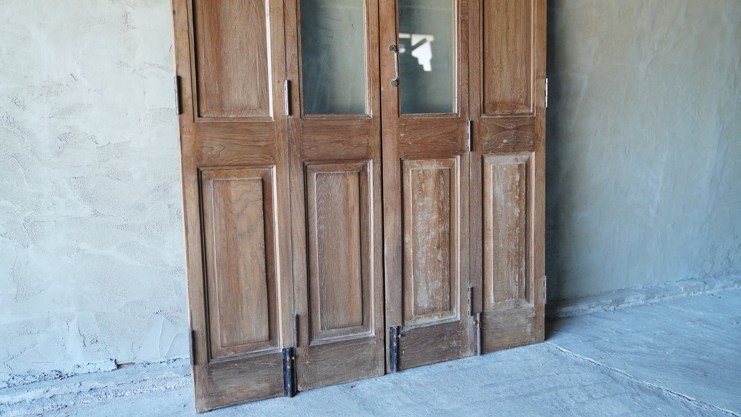 ヴィンテージガラスドア（折れ戸）VD-011