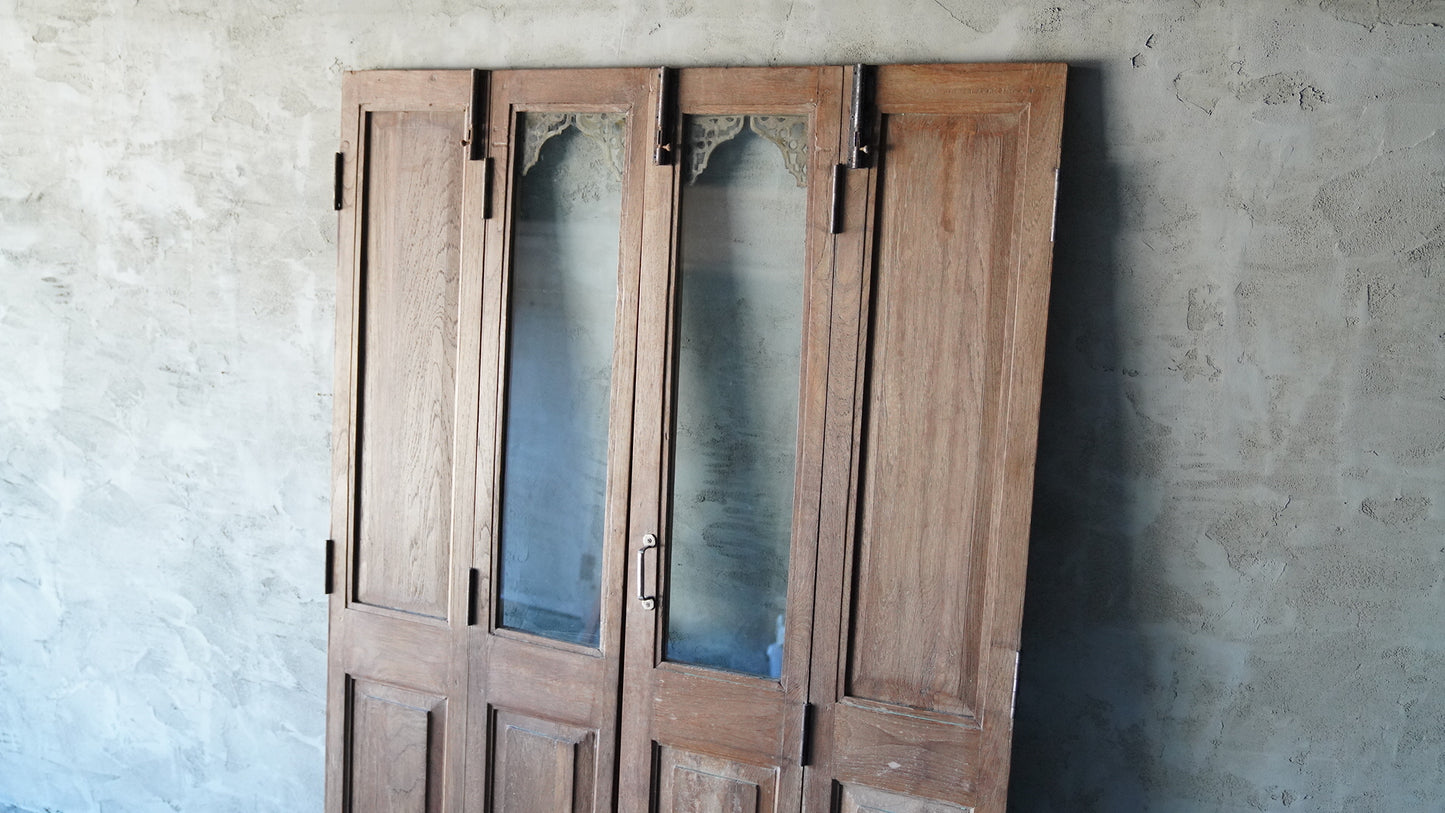 ヴィンテージガラスドア（折れ戸）VD-011