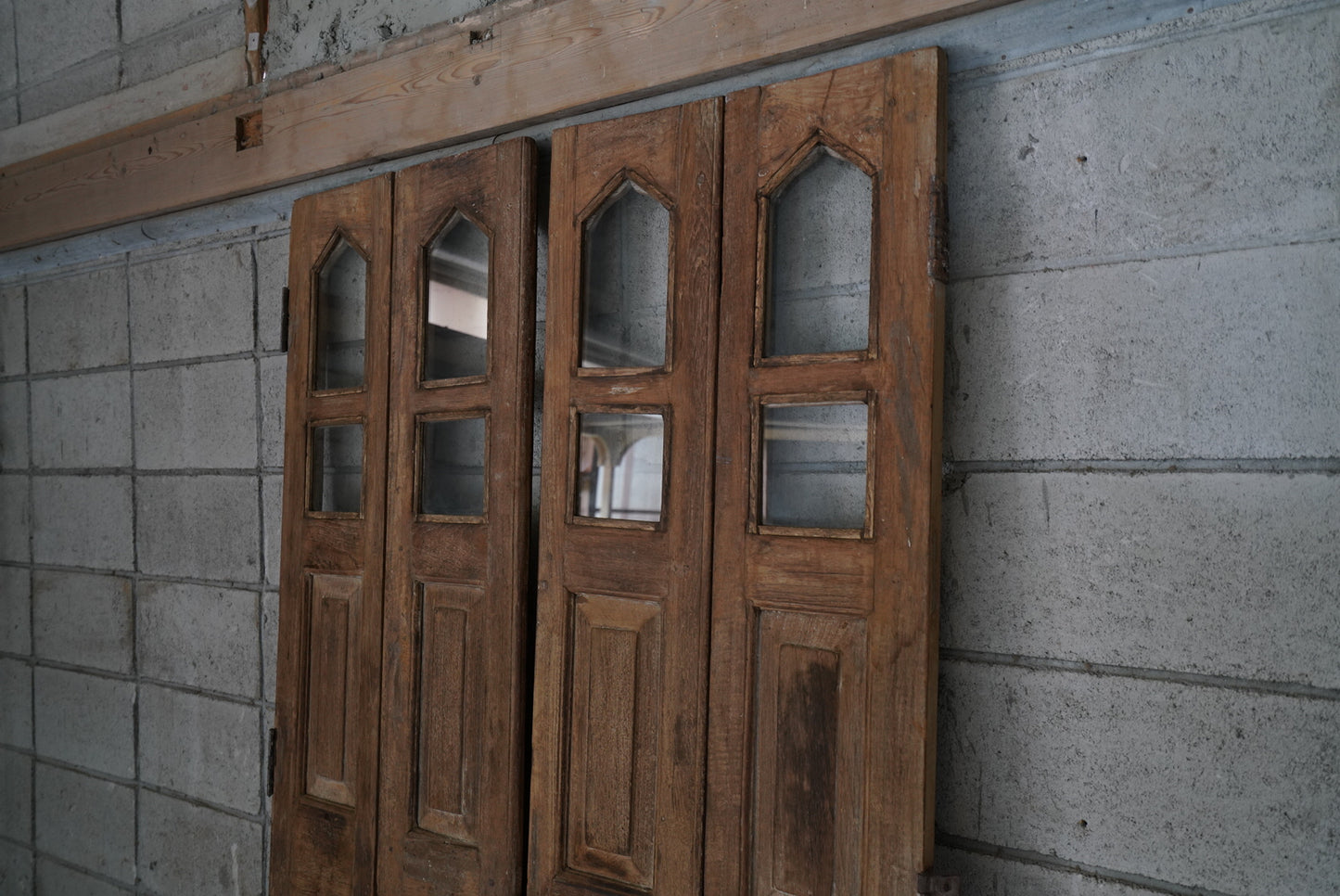 ガラスドア（両開き中折れドア）ID-008