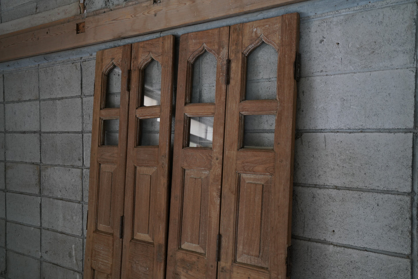 ガラスドア（両開き中折れドア）ID-008