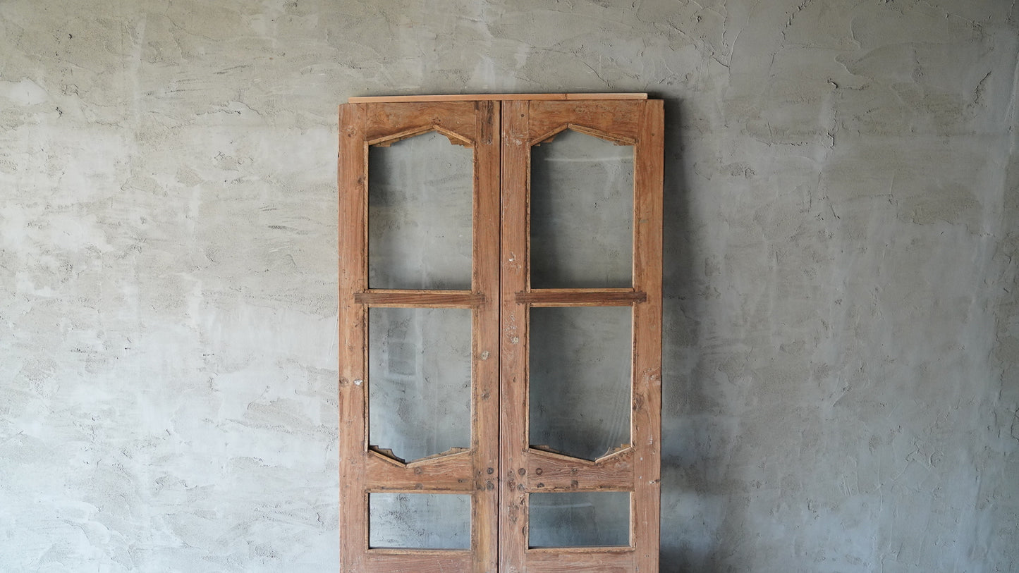 ヴィンテージガラスドアID-017
