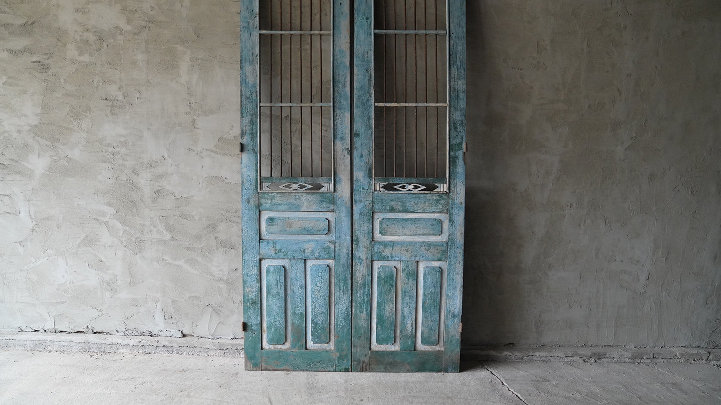 ヴィンテージ格子ドアVD-040