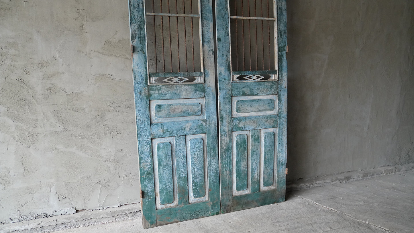 ヴィンテージ格子ドアVD-040