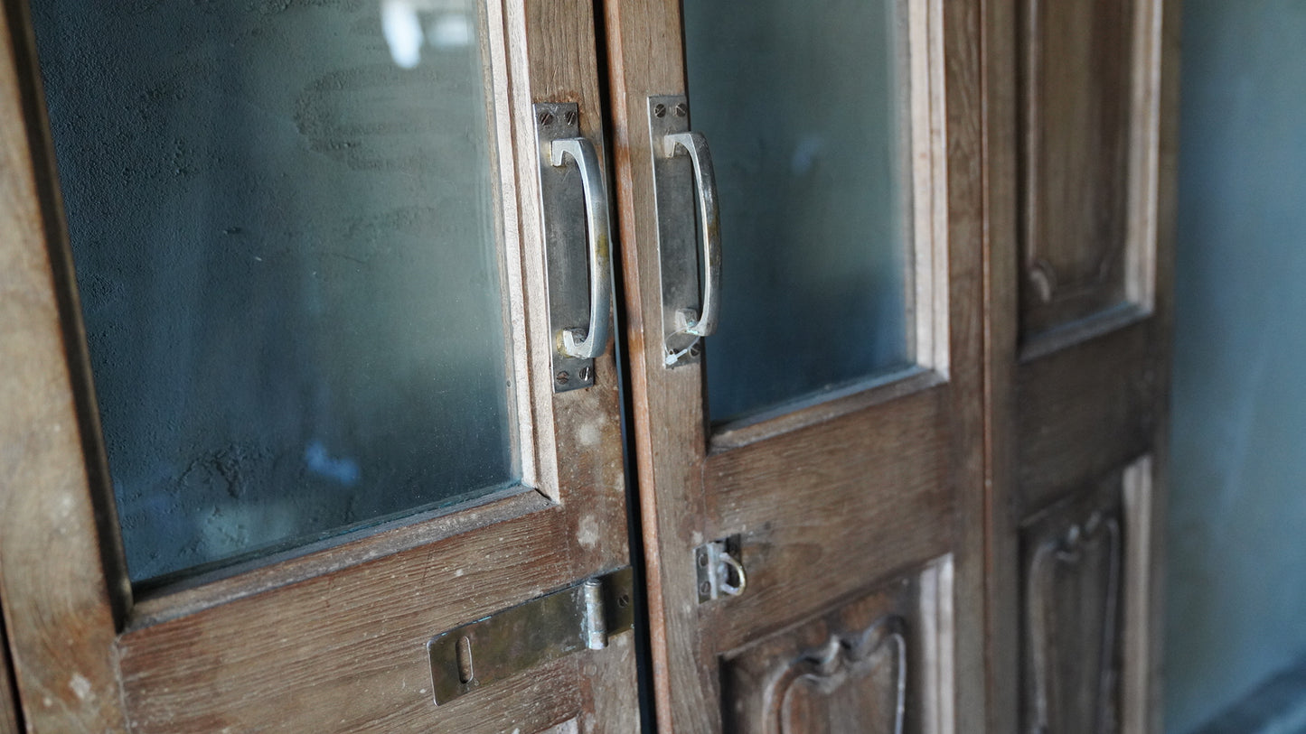 ヴィンテージガラスドア（折れ戸）VD-011