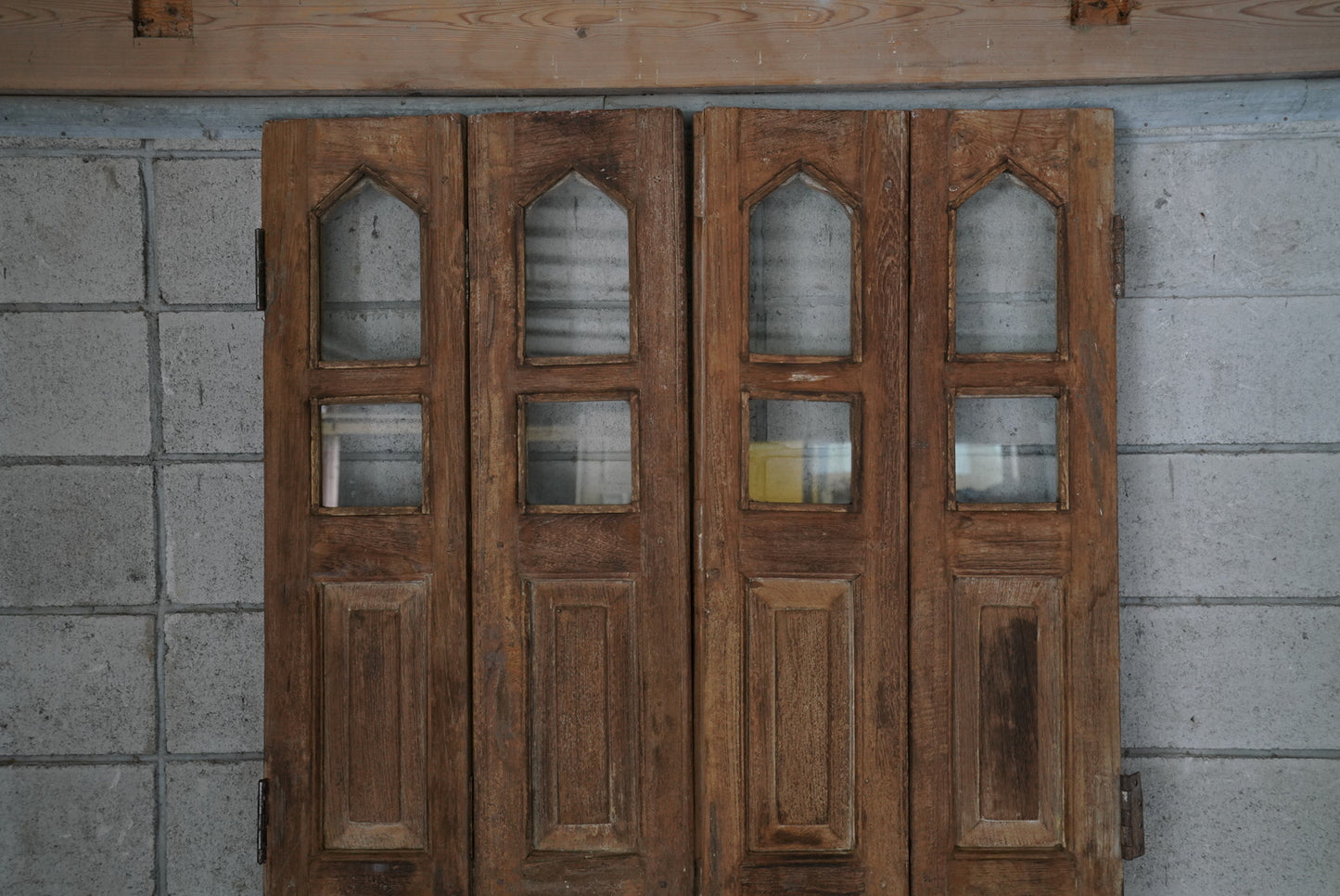 ガラスドア（両開き中折れドア）ID-008