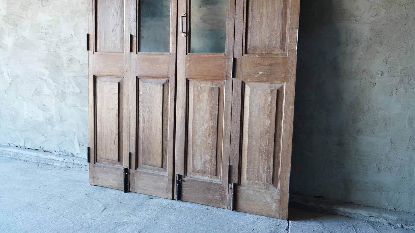 ヴィンテージガラスドア（折れ戸）VD-011