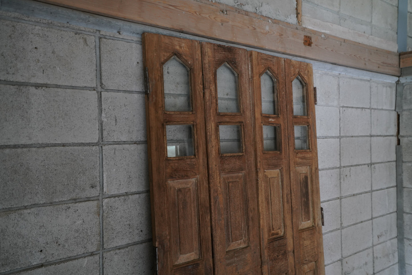 ガラスドア（両開き中折れドア）ID-008