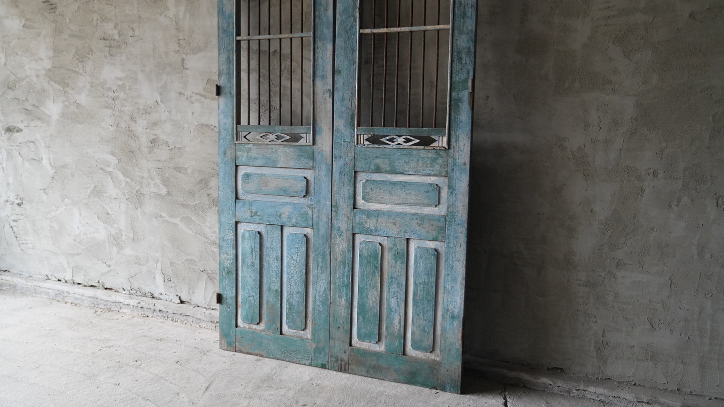 ヴィンテージ格子ドアVD-040