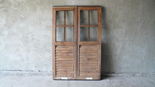 ヴィンテージガラス扉ID-016