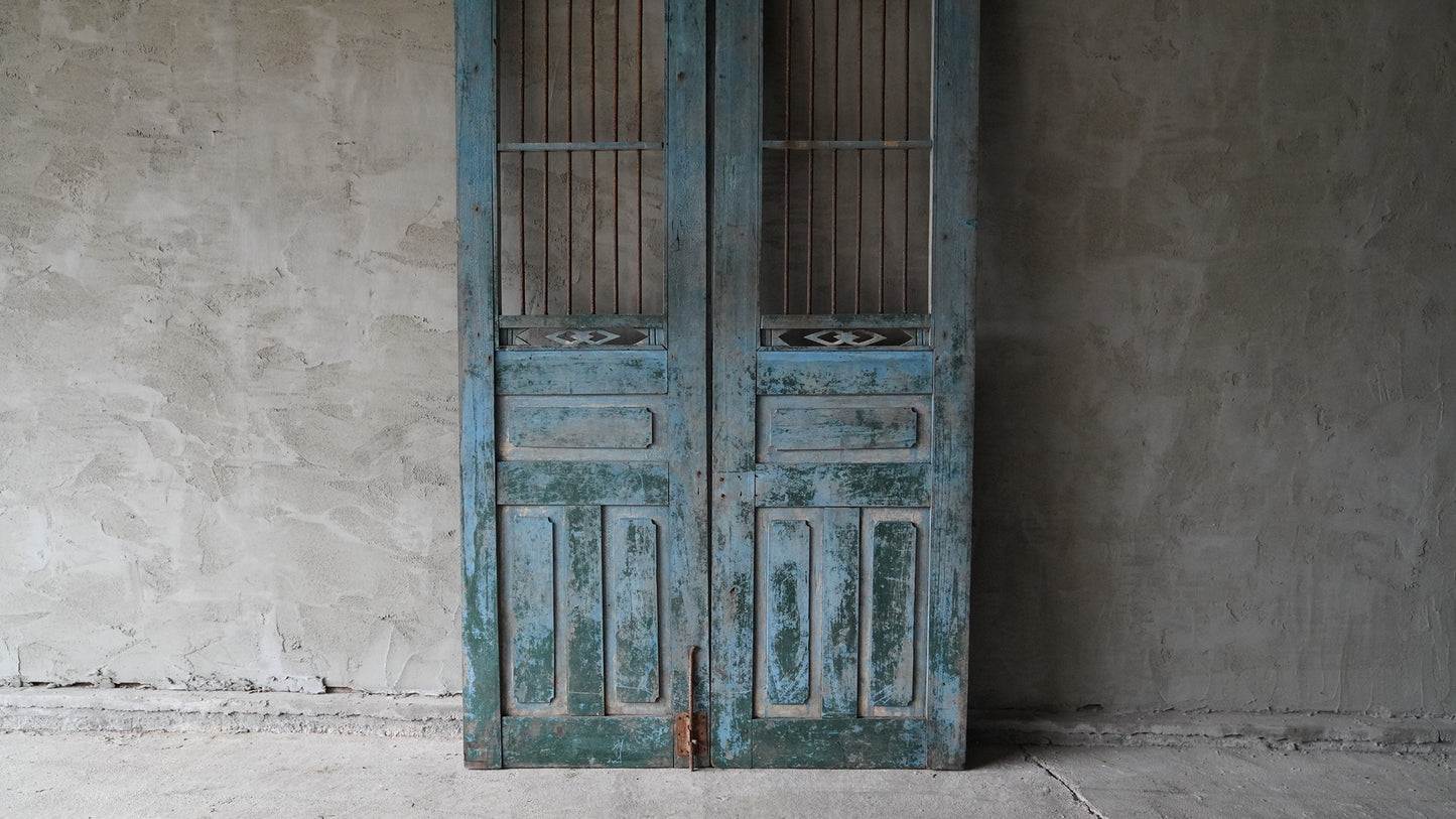 ヴィンテージ格子ドアVD-040